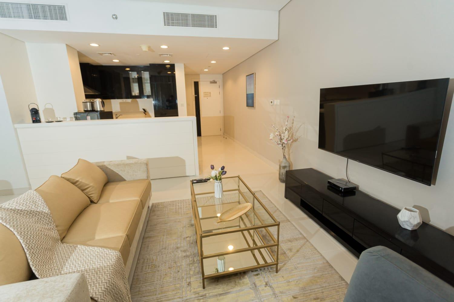 Waterfront Downtown- Damac Maison Canal View Dubai Bagian luar foto